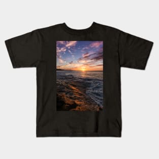 Winter on Cylinder Beach Kids T-Shirt